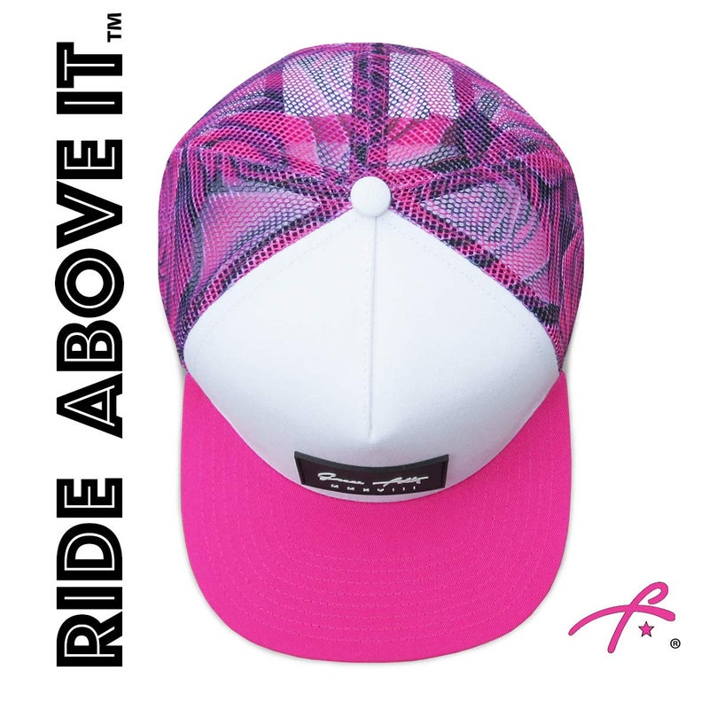 Grace Folly Trucker Hat for Men & Women. Snapback Mesh Caps (US, Alpha, One Size, One Size, Rose- Pink) - Image 4